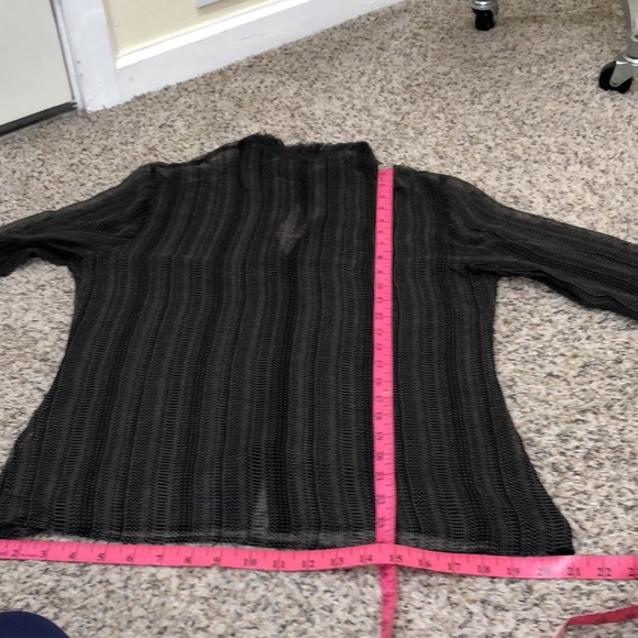 Theory Black Sheer Blouse - Picture 9 of 10